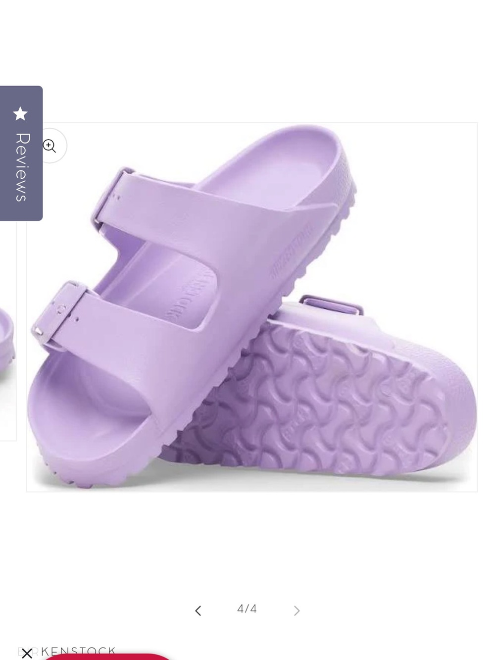 Birkenstock Arizona Eva Color Crocus Sandals with Adjustable Strap 37